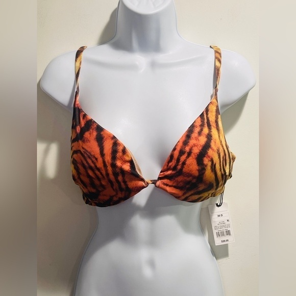 Shade & Shore Women's 36D Tiger Print Bikini Swim Top NWT - Picture 10 of 16